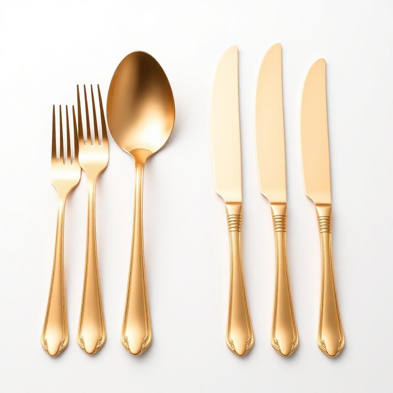 Gold Cutlery Set (24pc)